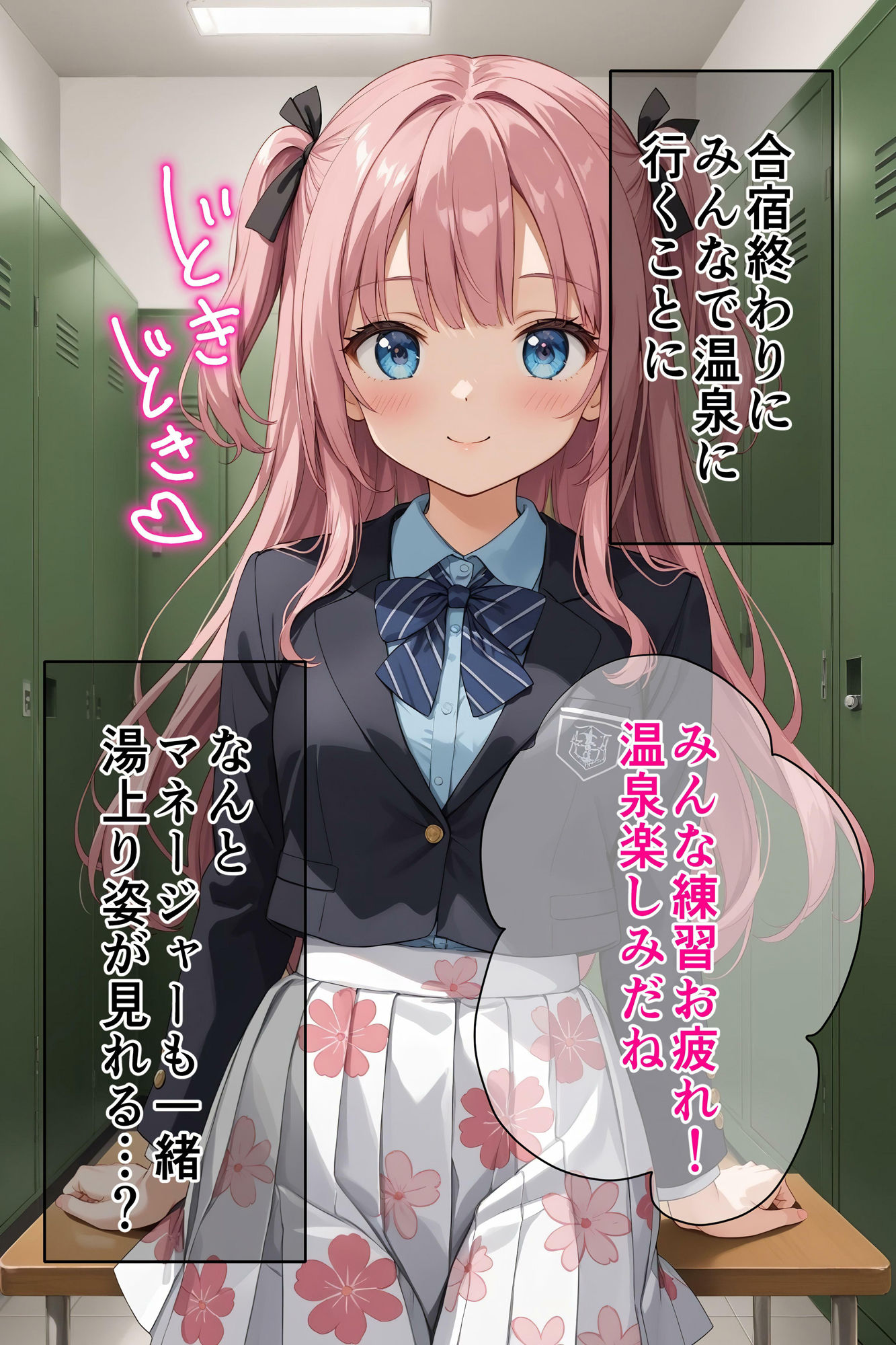 サンプル画像4:部活終わりに温泉に行ったら混浴温泉だった？【4K高画質】(AI Beauties Lab) [d_475011]