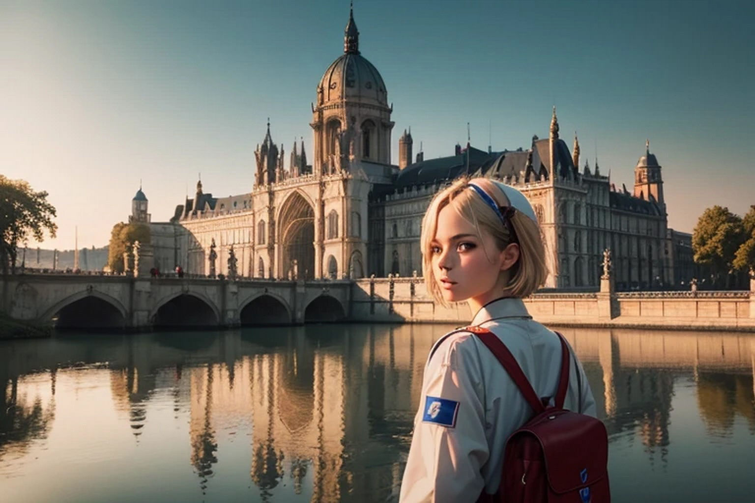 サンプル画像1:西洋の城・屋敷  背景素材(豊川内角) [d_475093]