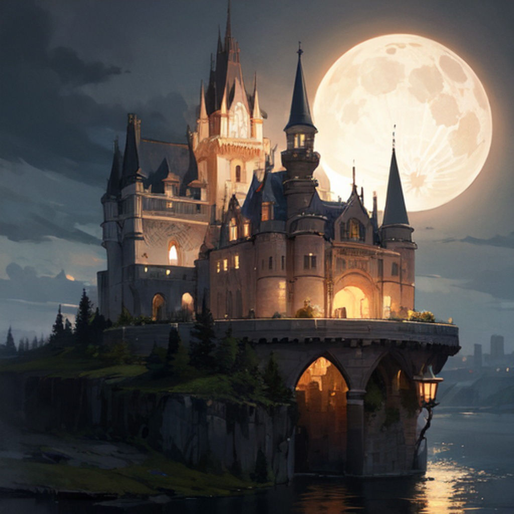 サンプル画像4:西洋の城・屋敷  背景素材(豊川内角) [d_475093]