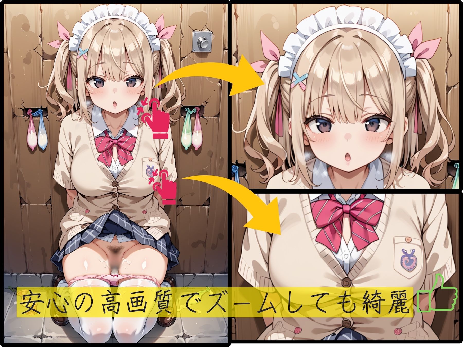 サンプル画像2:壁尻と陰毛(WEEKEND GIRLS) [d_475180]