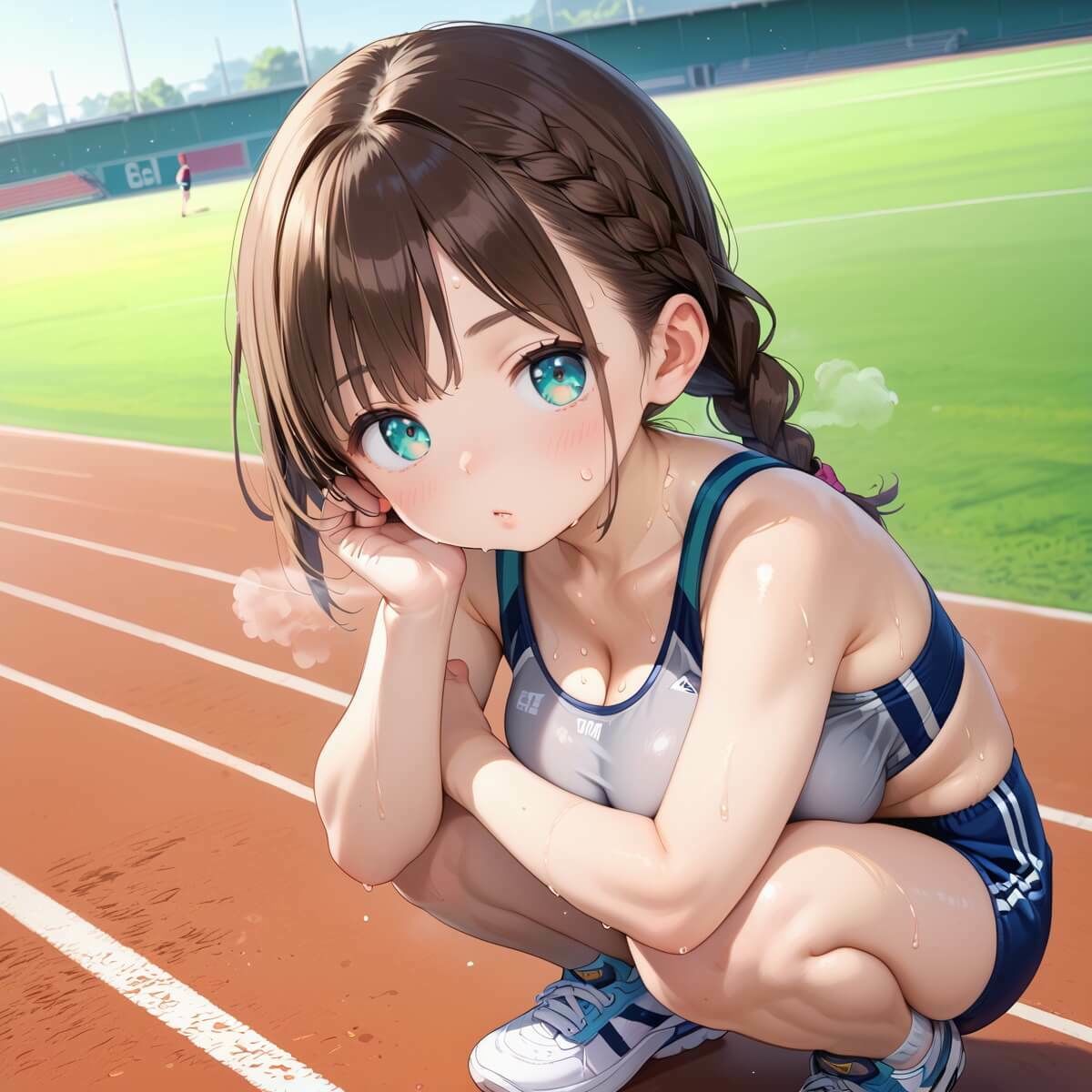 サンプル画像2:新・陸上競技！早イカセ大会！【美麗CG228枚収録】(女神プロダクション) [d_475230]