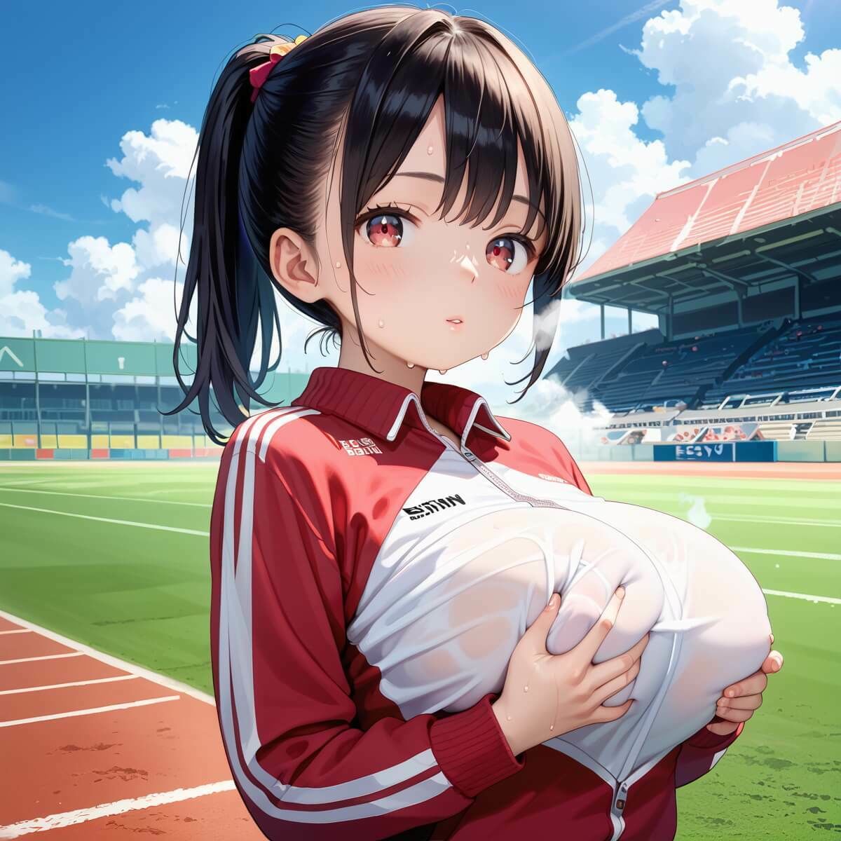 サンプル画像6:新・陸上競技！早イカセ大会！8【美麗CG228枚収録】(女神プロダクション) [d_475246]