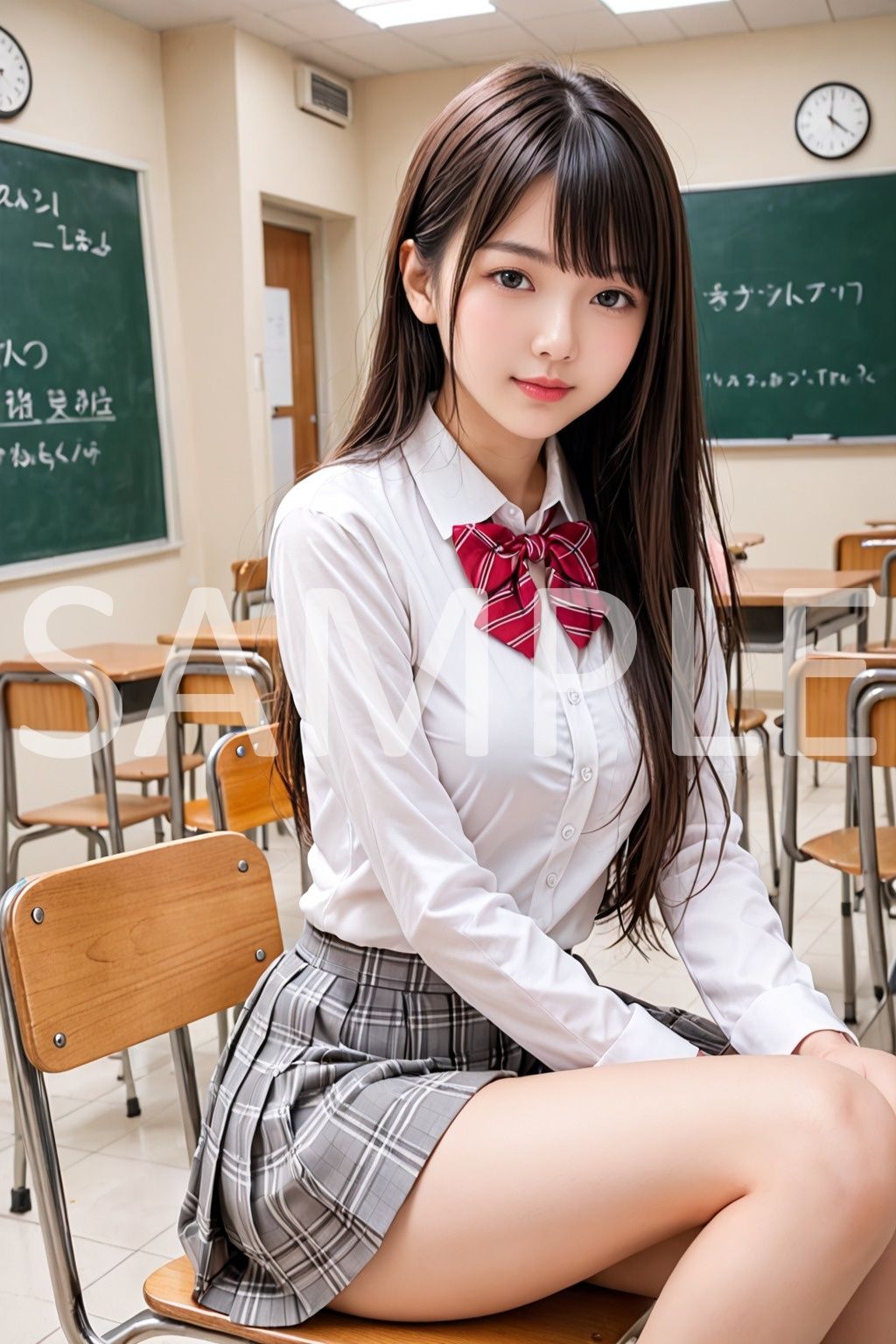 サンプル画像1:巨乳JK！正統派美少女の初めてのえっちな体験【vol.2】(Dolphin_AI) [d_475260]