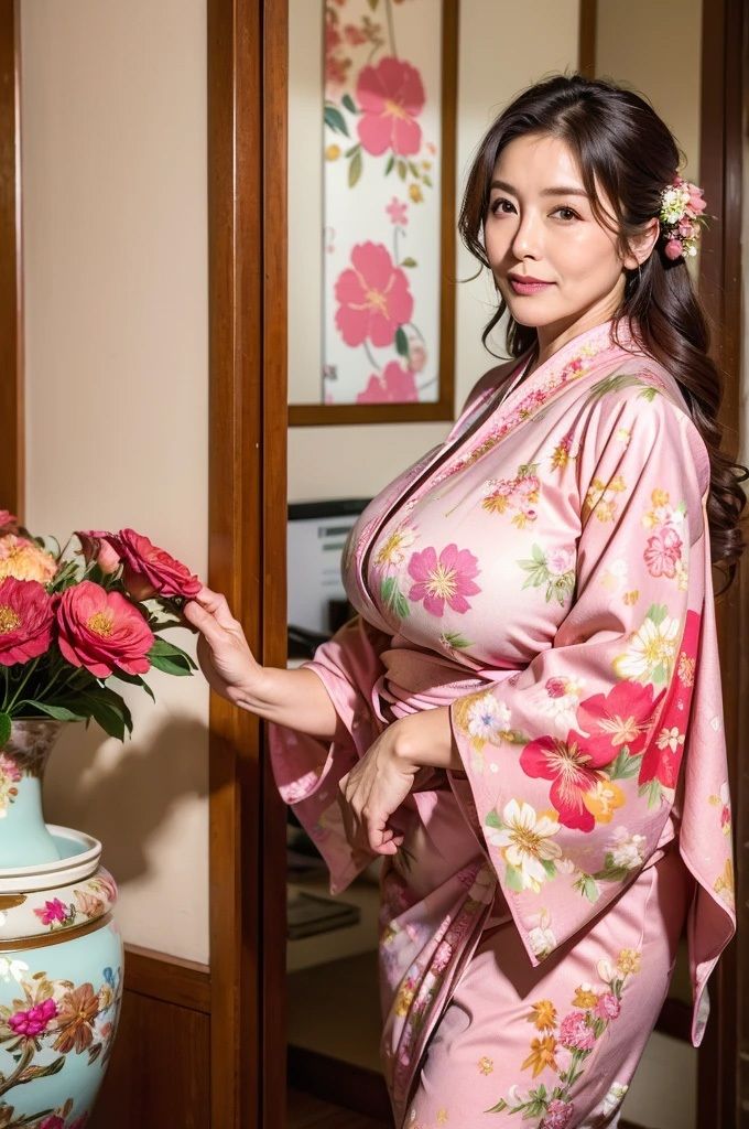 サンプル画像4:巨乳熟女と和服(amateur I) [d_475298]