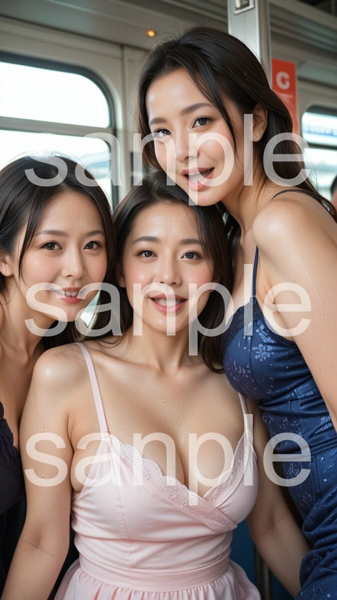 サンプル画像3:美魔女たちがただただ見てくる写真集(絶倫影法師) [d_475368]