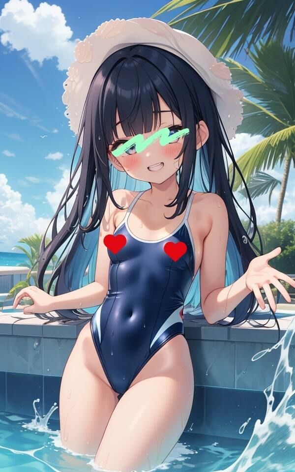 サンプル画像3:スク水のチクビがポチっとな？(天然アワビ) [d_475442]