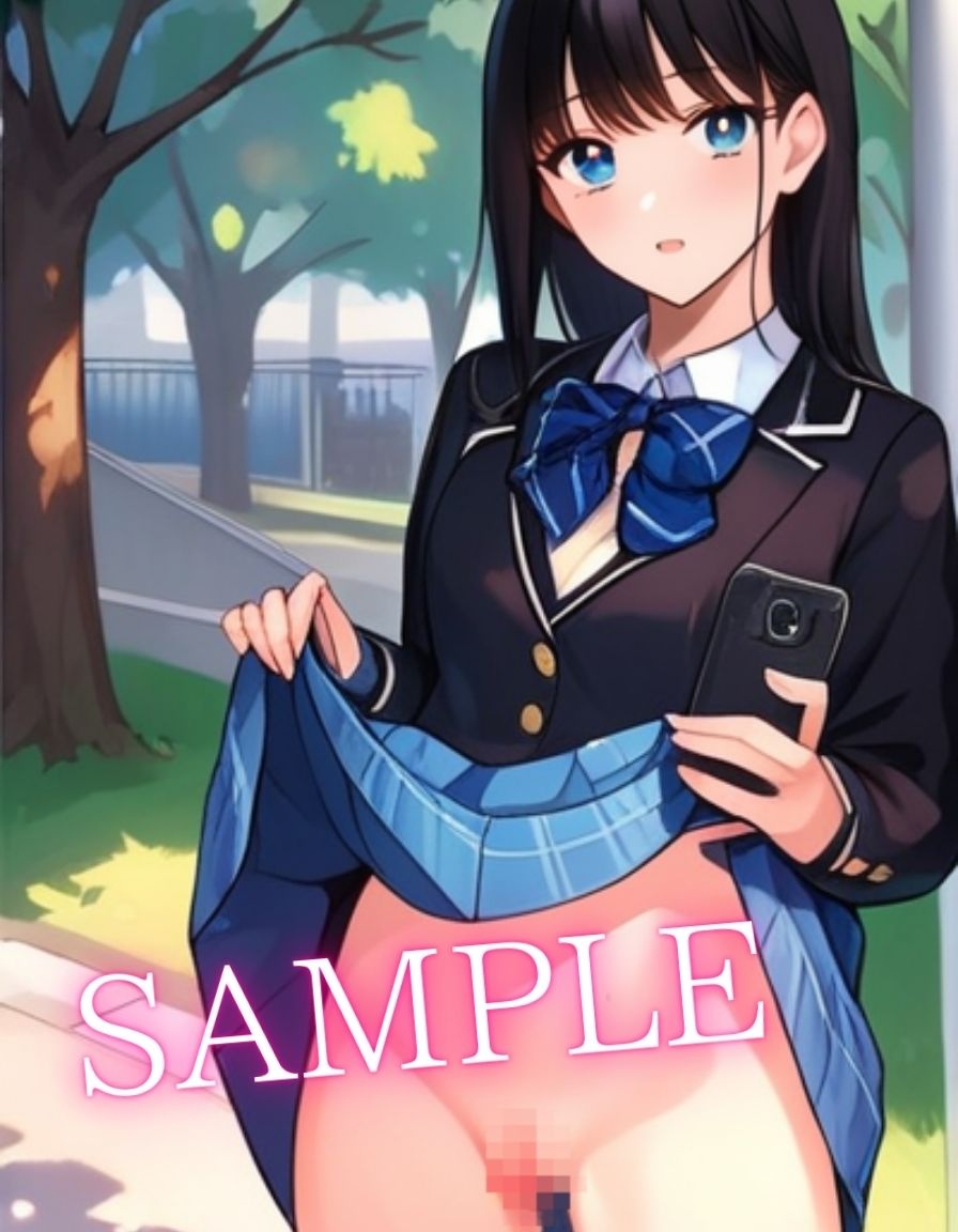 サンプル画像2:露出狂のド変態女子校生を催●術で連行(クリまん獣) [d_475511]