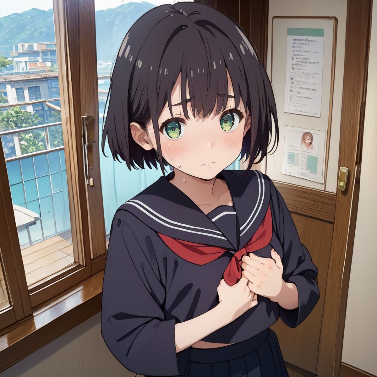 サンプル画像1:青春をかける少女のエロス＜黒髪ショート編＞(ふみふみねこ) [d_475520]