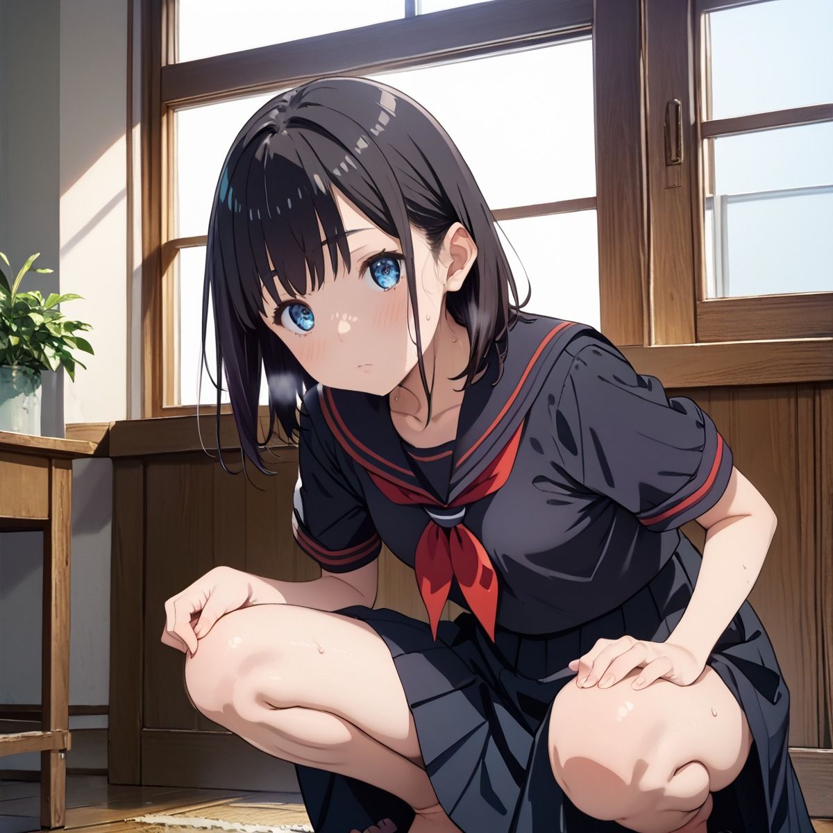 サンプル画像2:青春をかける少女のエロス＜黒髪ショート編＞(ふみふみねこ) [d_475520]