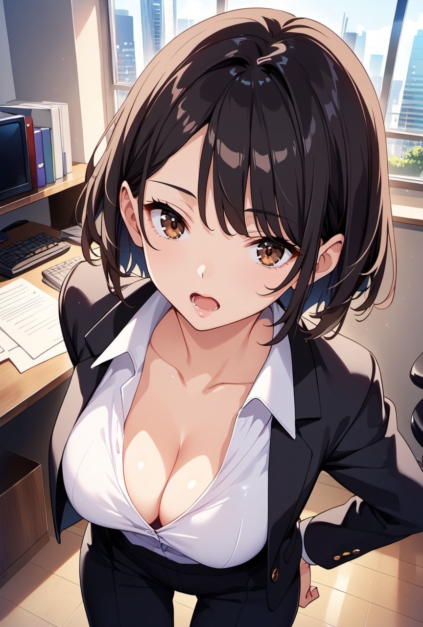 サンプル画像1:いつもは厳しくクールな職場の先輩が残業で見せた胸チラに我慢できず身体の関係に堕としてしまった件【職場の先輩編】(Re：ライト) [d_475527]