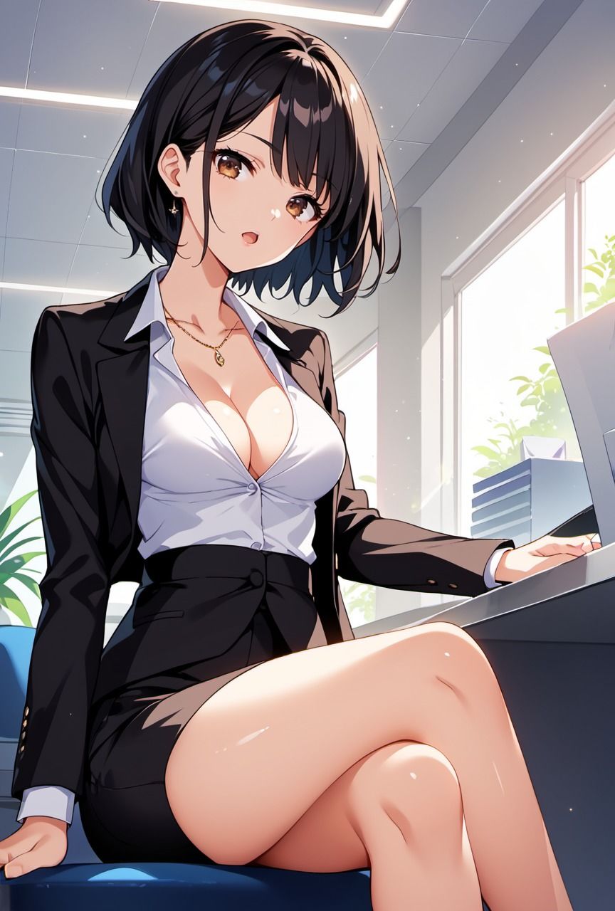 サンプル画像2:いつもは厳しくクールな職場の先輩が残業で見せた胸チラに我慢できず身体の関係に堕としてしまった件【職場の先輩編】(Re：ライト) [d_475527]