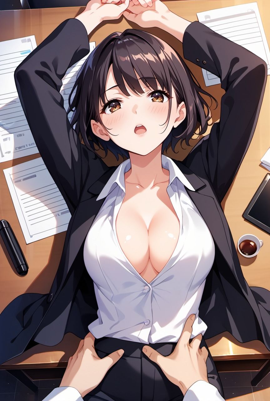 サンプル画像3:いつもは厳しくクールな職場の先輩が残業で見せた胸チラに我慢できず身体の関係に堕としてしまった件【職場の先輩編】(Re：ライト) [d_475527]