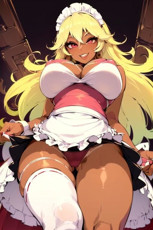 サンプル画像2:AIグラビアCG集 爆乳ギャルメイド(YUKI) [d_475535]