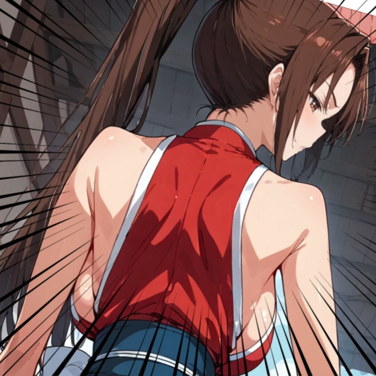 サンプル画像3:俺のマ〇 〜肉便器NO.22 不知火〇 〜ドスケベ衣装で戦う妖艶なおっぱいくノ一〜(俺のAIする肉便器) [d_475589]