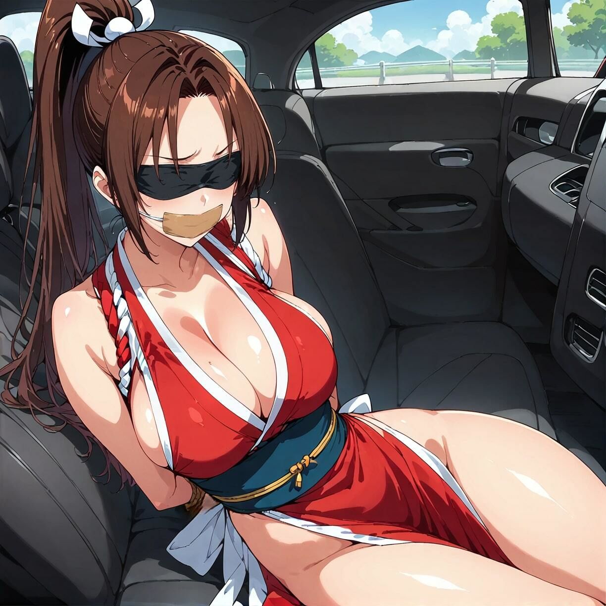 サンプル画像5:俺のマ〇 〜肉便器NO.22 不知火〇 〜ドスケベ衣装で戦う妖艶なおっぱいくノ一〜(俺のAIする肉便器) [d_475589]