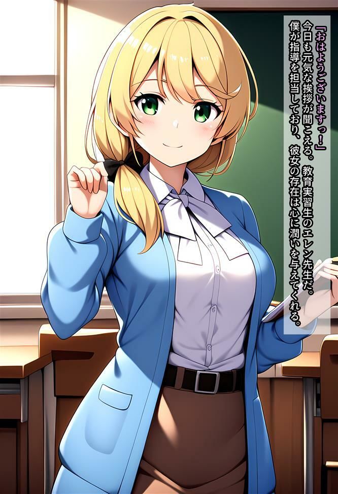 サンプル画像1:エレン先生を酔わせてヤッちゃう話(相田ナリラ) [d_475670]