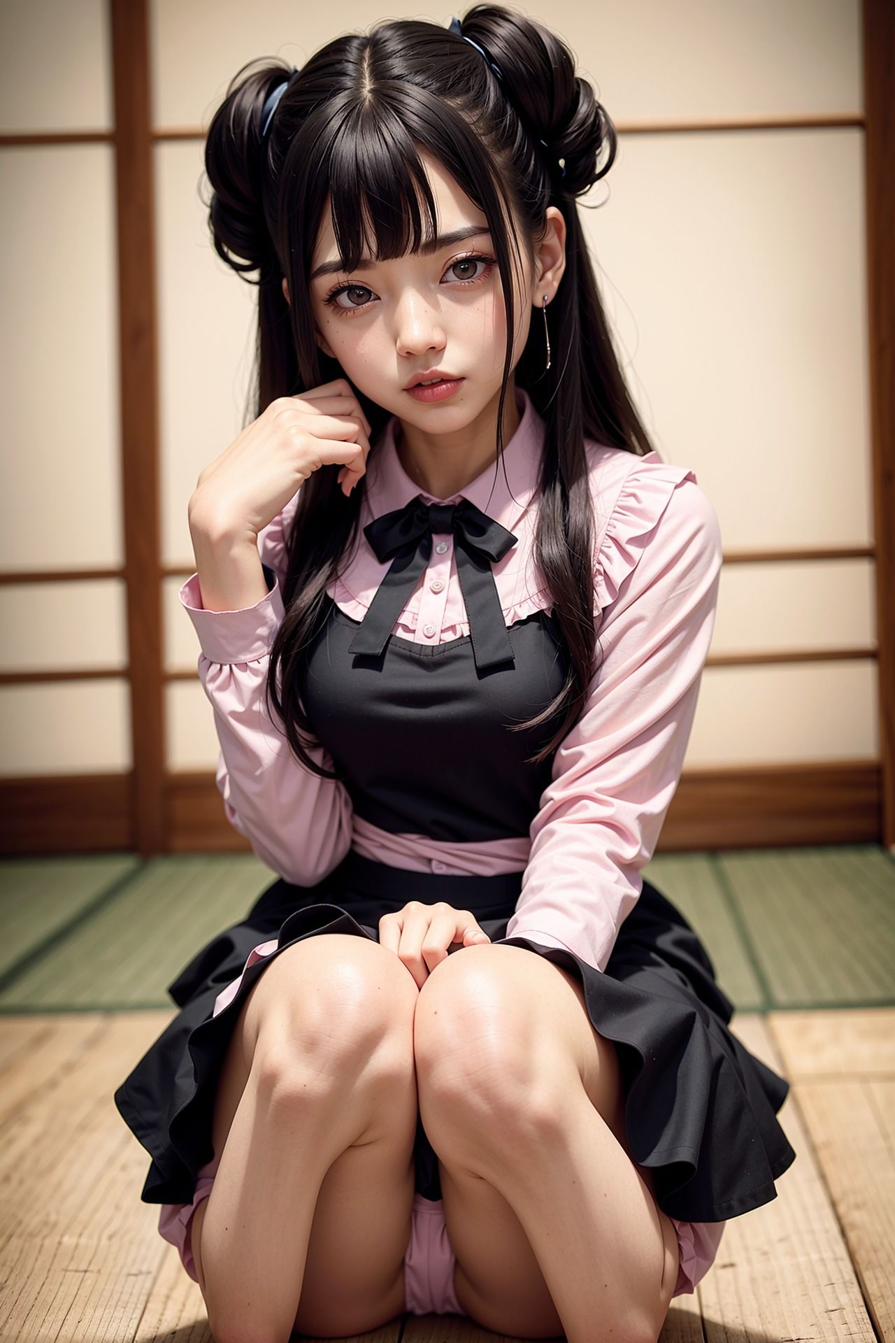 サンプル画像3:ト〇横量産型女子の開脚パンチラ(AIenough) [d_475867]