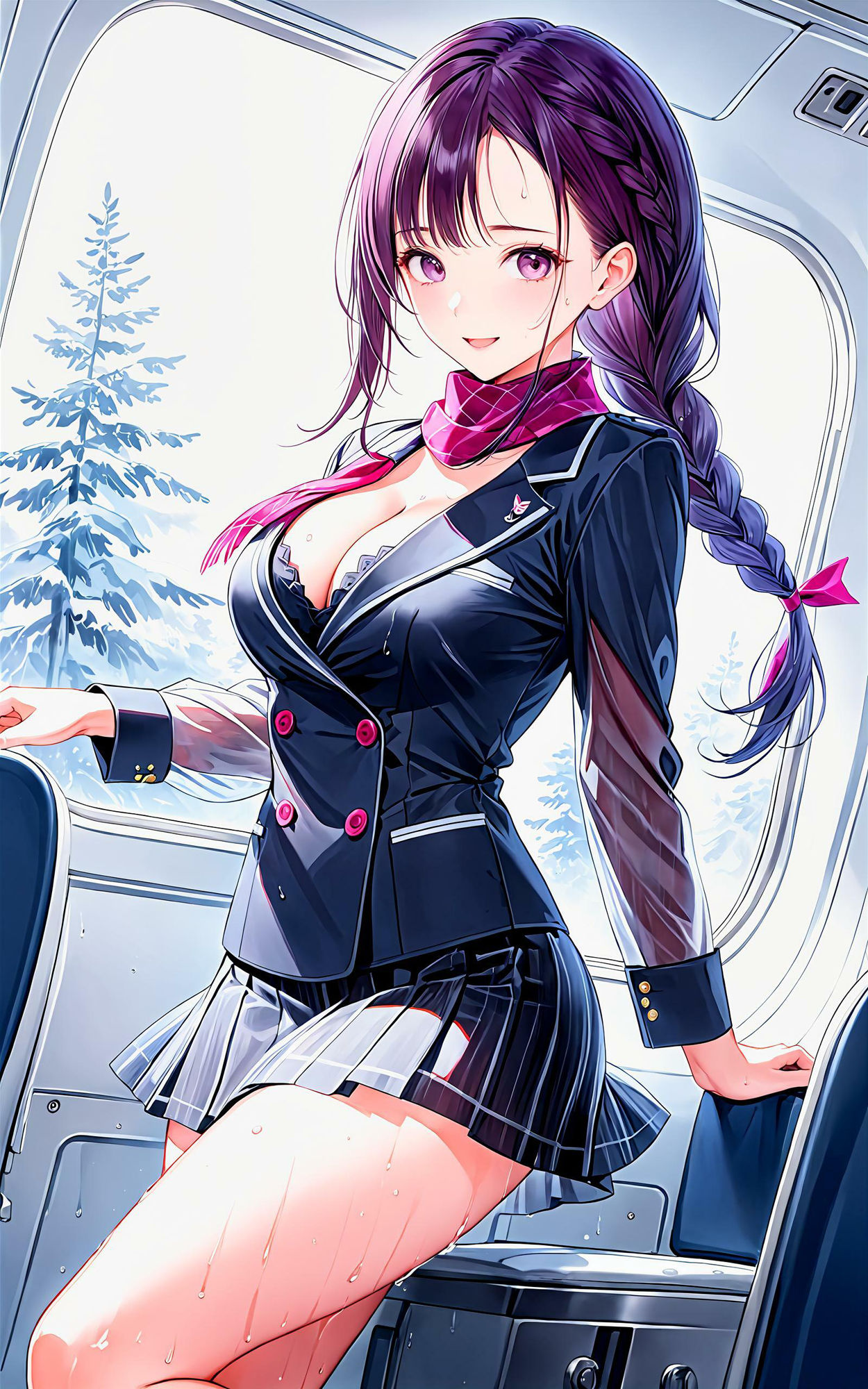 サンプル画像4:エチエチCAさん CAさんの色気で僕の翼がテイクオフなんだがw vol.1(AIエチエチ部) [d_475868]