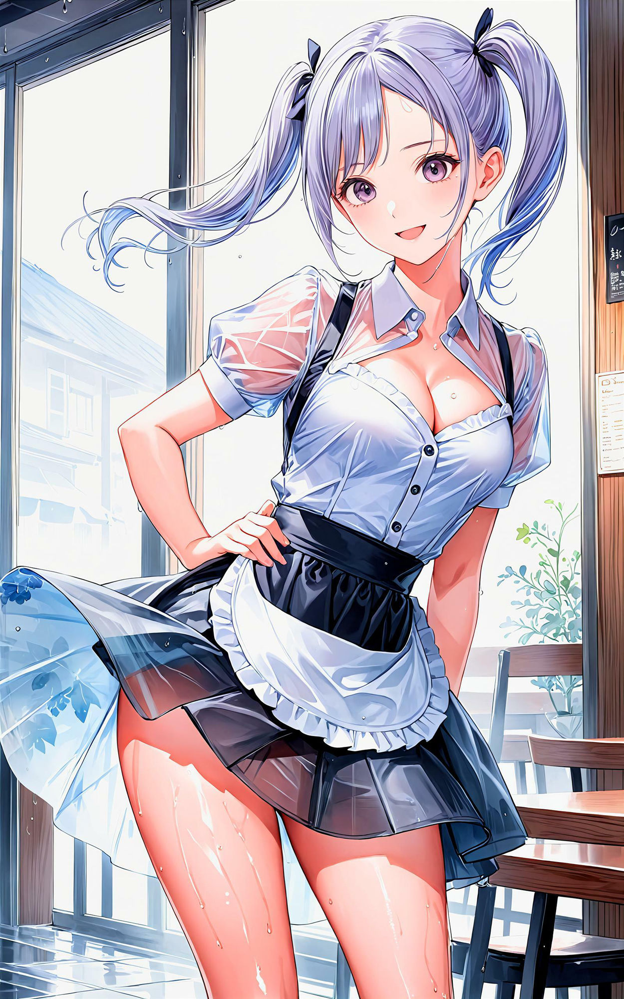 サンプル画像1:エチエチウェイトレスさん 僕だけのオーダーを聞いてくれる専属ウェイトレスさん！ vol.1(AIエチエチ部) [d_475869]