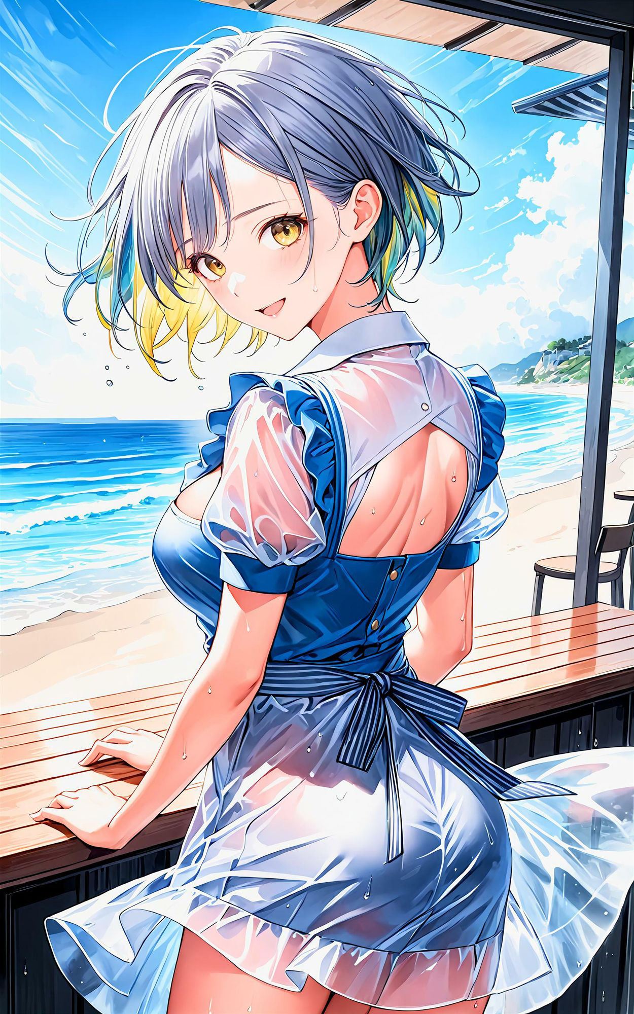 サンプル画像4:エチエチウェイトレスさん 僕だけのオーダーを聞いてくれる専属ウェイトレスさん！ vol.1(AIエチエチ部) [d_475869]