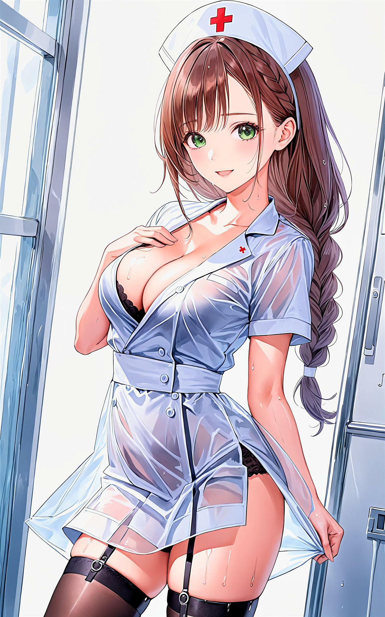 サンプル画像5:エチエチナースさん えちえちナースさんのせいで一生治らない病気にかかった件！ vol.1(AIエチエチ部) [d_475873]