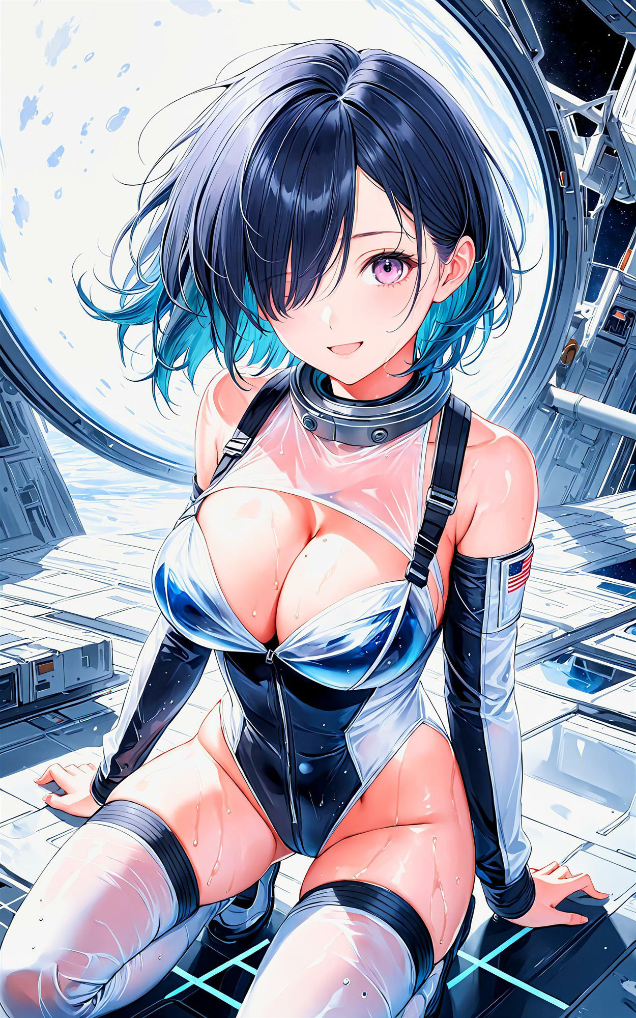 サンプル画像4:エチエチ宇宙飛行士さん 地球の色なんてどうでもよくなる宇宙飛行士さんがエッチな件！ vol.1(AIエチエチ部) [d_475879]