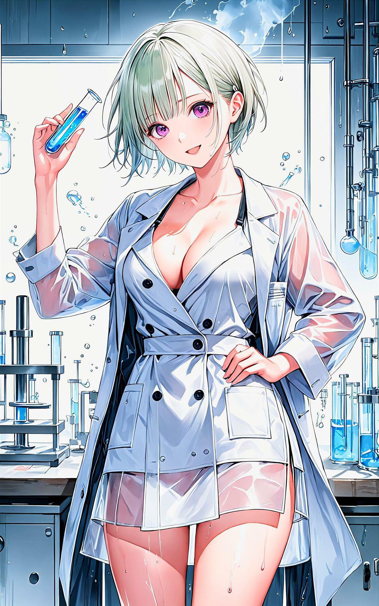 サンプル画像3:エチエチ科学者さん 僕の体を何度も実験体にするエチエチ科学者さん！ vol.1(AIエチエチ部) [d_475881]