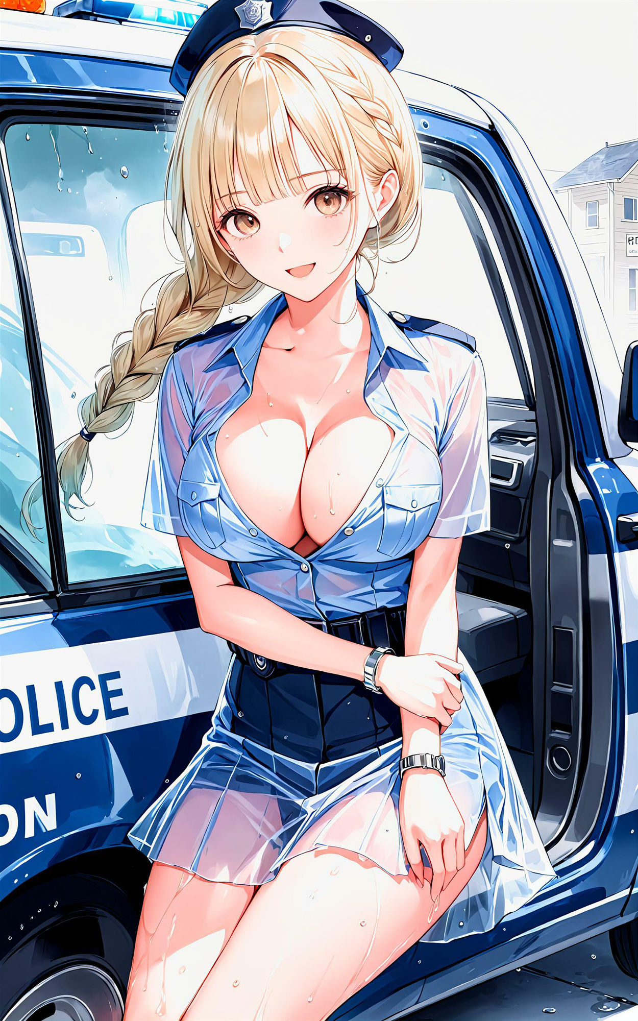 サンプル画像5:エチエチ婦警さん エチエチすぎて僕よりもあなたが逮捕されちゃうのでは？ vol.1(AIエチエチ部) [d_475884]