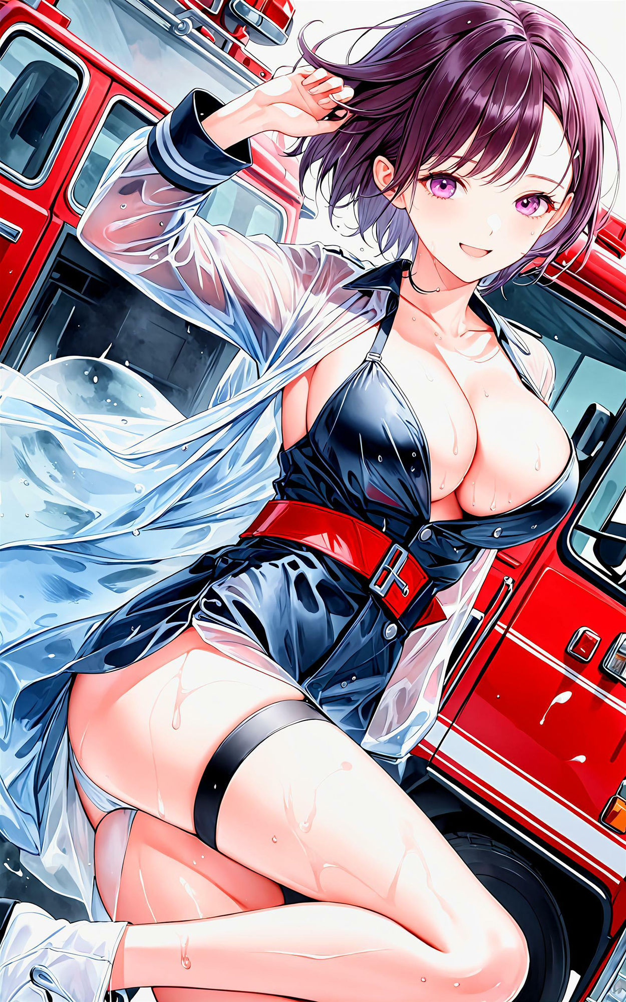 サンプル画像4:エチエチ消防士さん 消防士さんのせいで僕のあそこもメルトダウンなんだがw vol.1(AIエチエチ部) [d_475888]