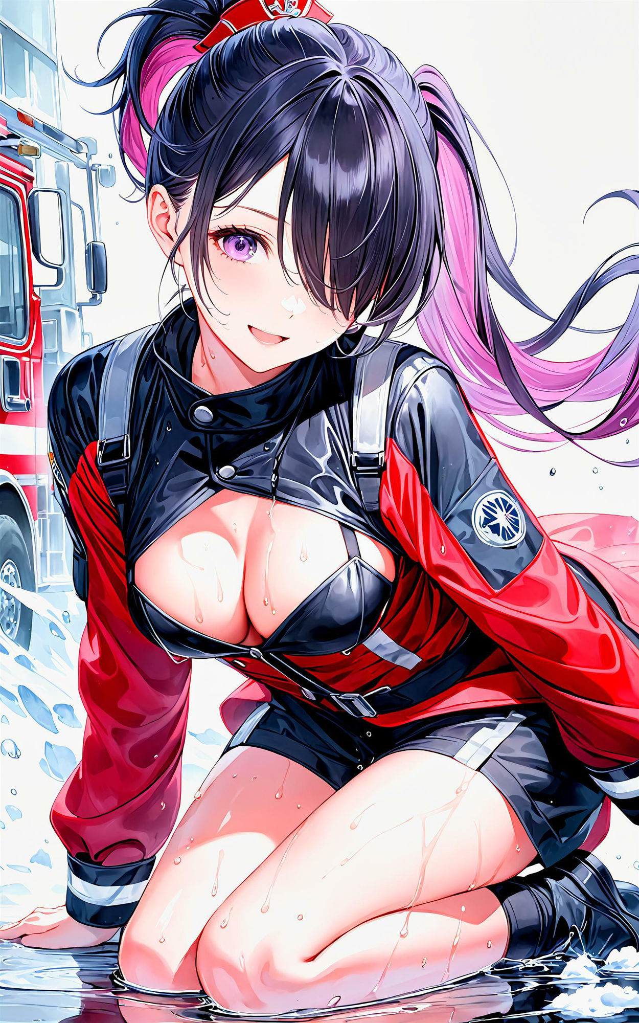 サンプル画像5:エチエチ消防士さん 消防士さんのせいで僕のあそこもメルトダウンなんだがw vol.1(AIエチエチ部) [d_475888]