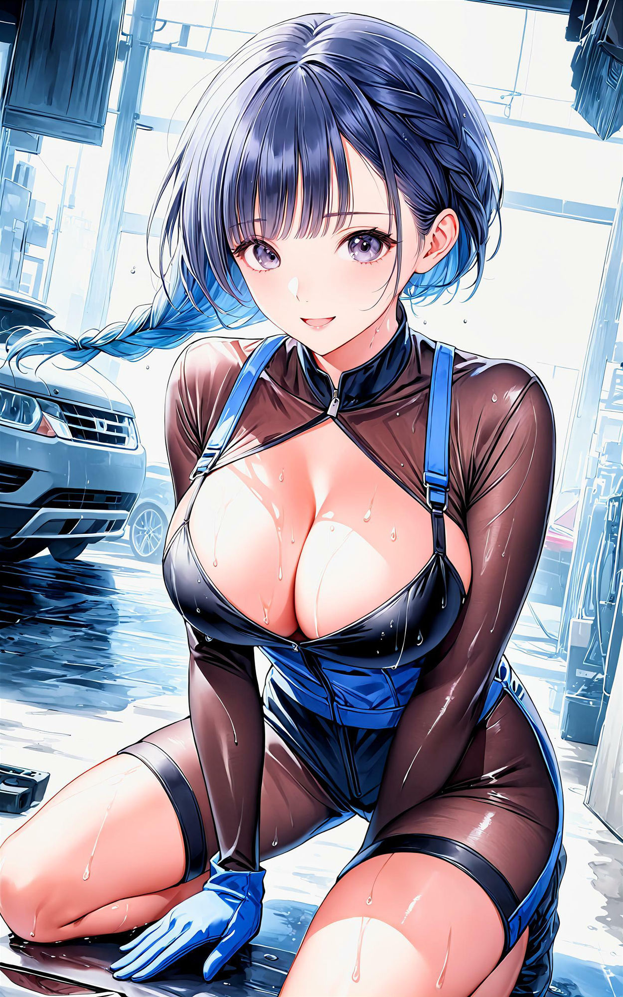 サンプル画像1:エチエチ整備士さん 僕を自分好みにカスタマイズしてくるエチエチ整備士さん vol.1(AIエチエチ部) [d_475889]