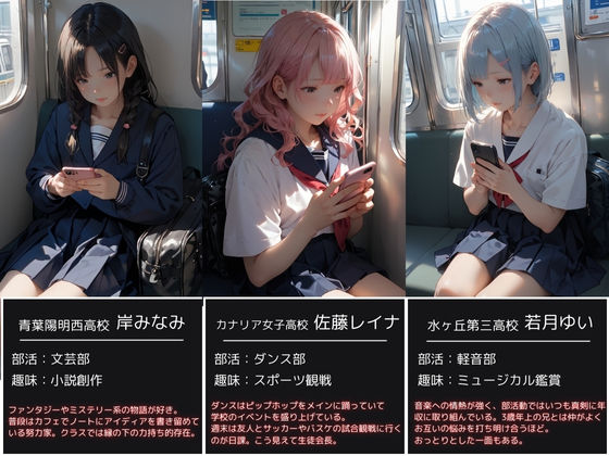 サンプル画像1:痴●専用車両狙われた女子校生2(AIの日常キリトリ研究所) [d_476040]