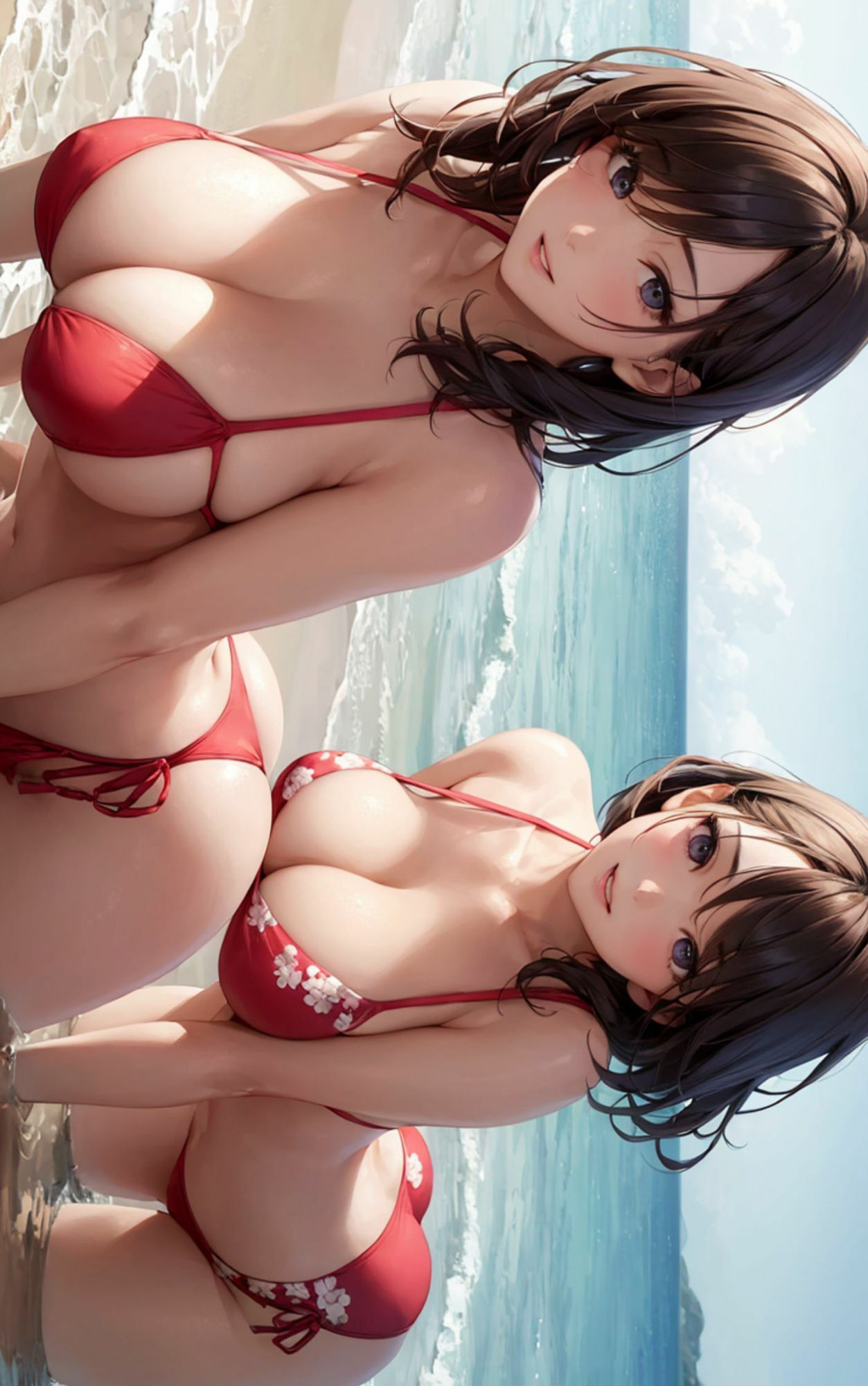 サンプル画像1:ビーチハーレム3(1der満) [d_476051]