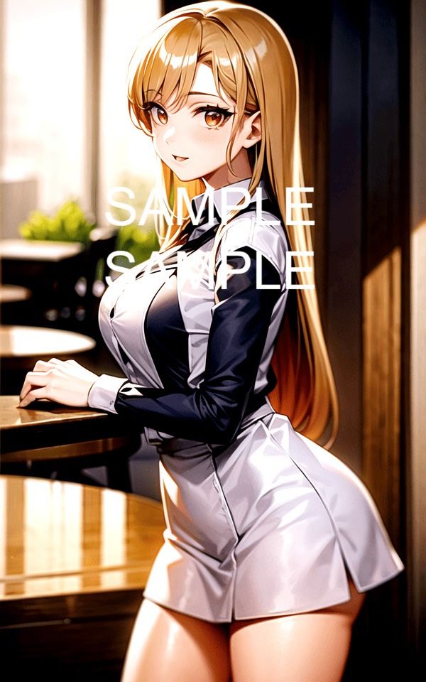 【300枚以上】ウェイトレス美女イラスト集のサンプル画像 6