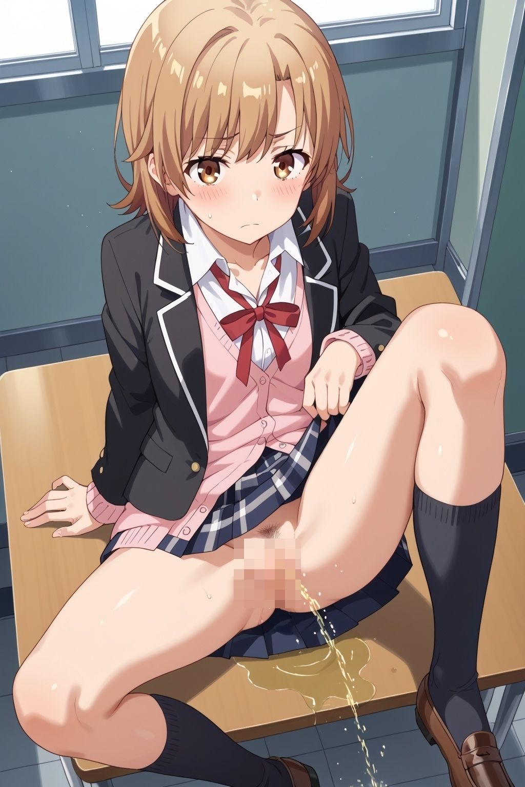 サンプル画像3:やはり俺の青春ラブ◯メはまちがっている。 校内射精編(まな板同好会) [d_476078]