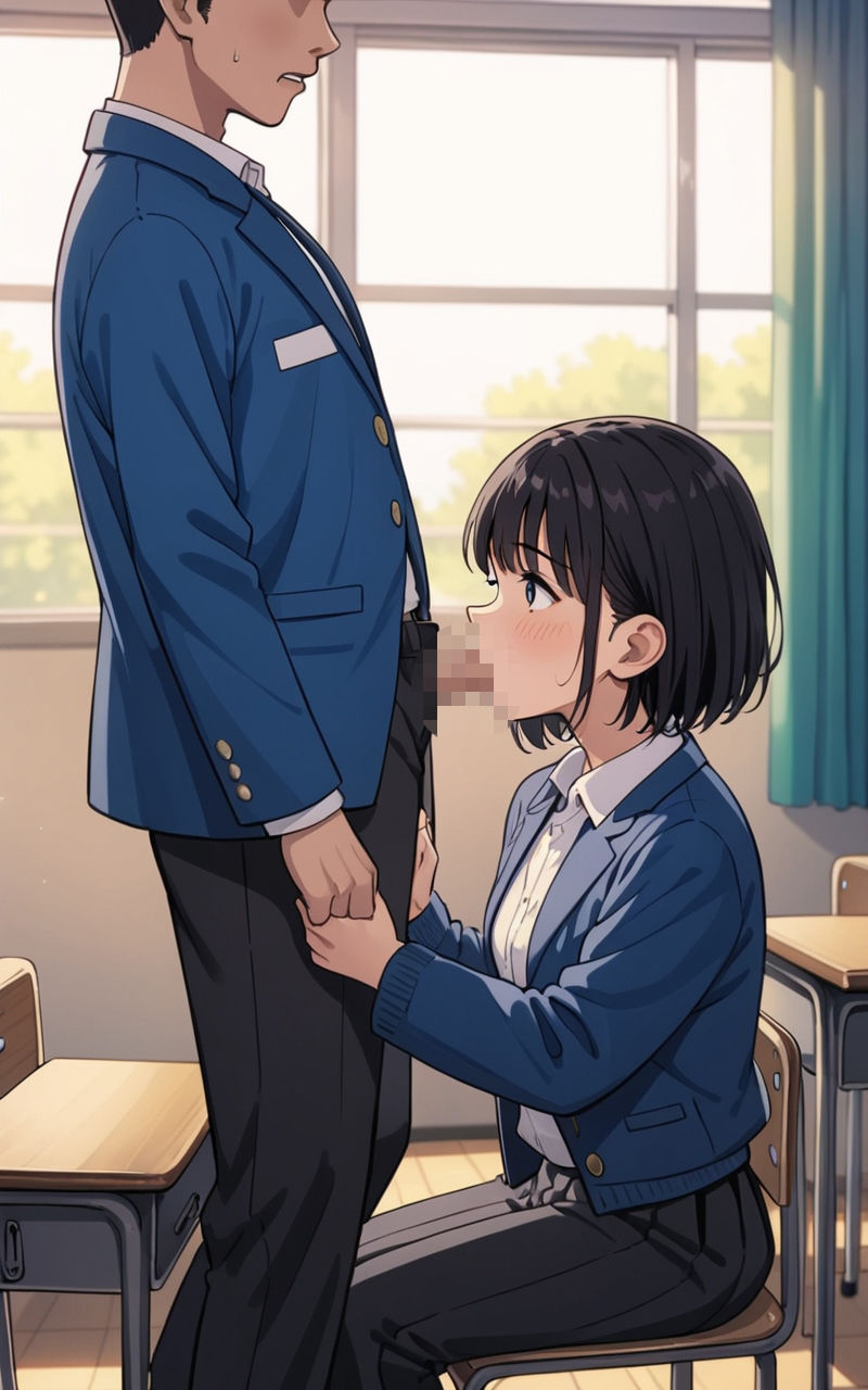 サンプル画像1:女子校生は乳首が敏感(AI理想郷) [d_476085]