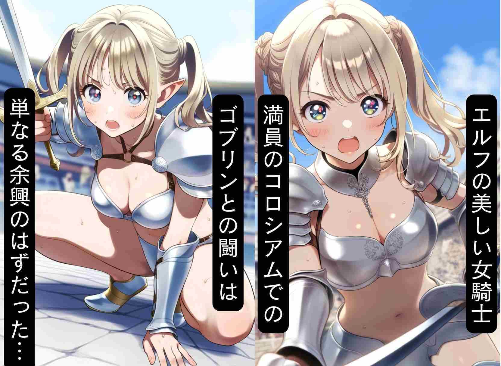 サンプル画像4:異世界エルフ女騎士が衆人環視の中、ゴブリンに敗北セックス(シコリの森) [d_476117]