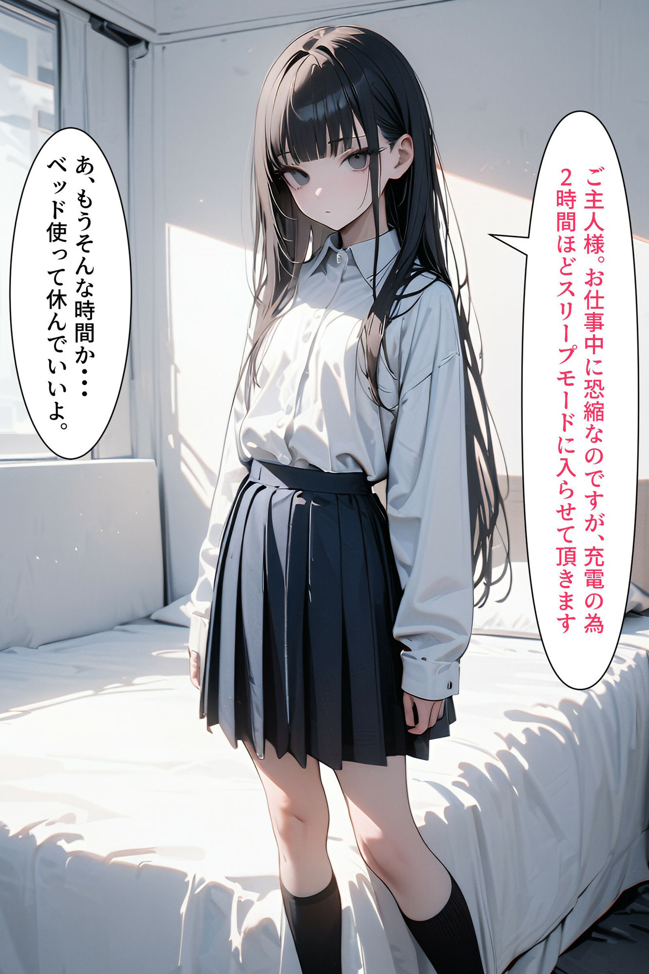 サンプル画像2:僕の彼女はアンドロイド【番外編】睡眠姦1(電脳戯画) [d_476126]