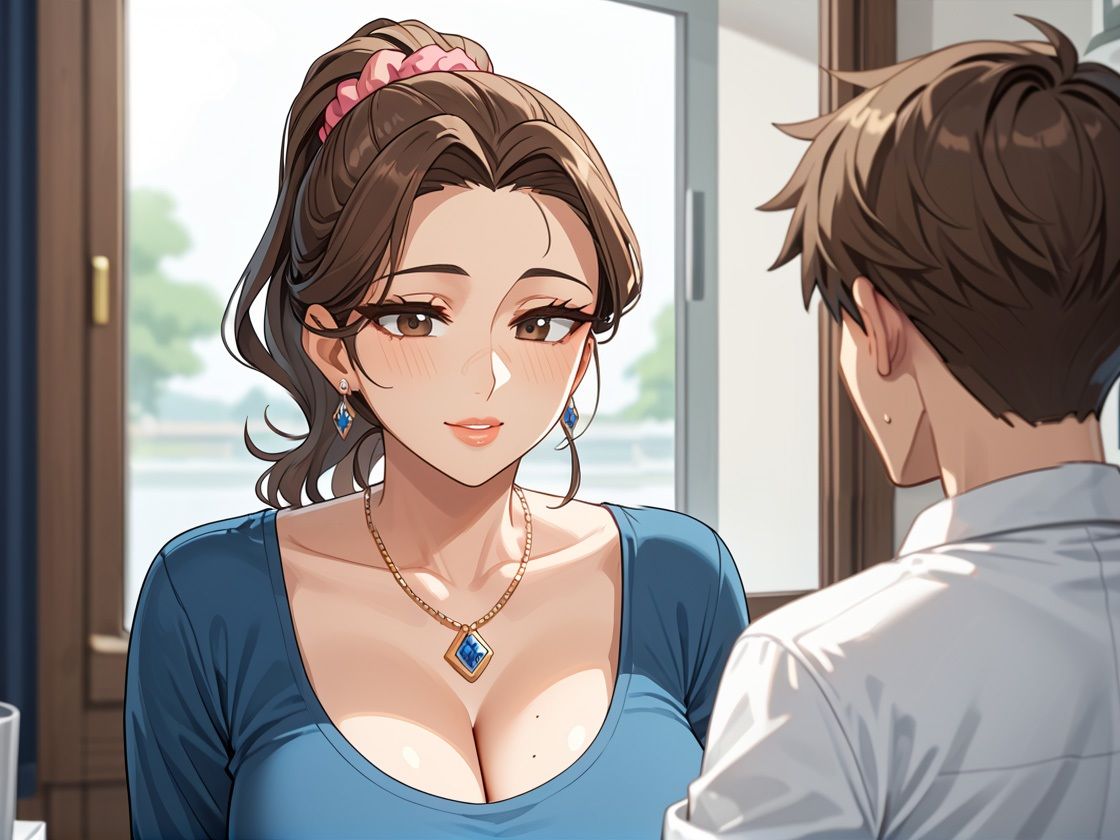 サンプル画像2:息子の性教育のためにひと肌脱ぐGカップの母(TAKUNOSUKE) [d_476139]