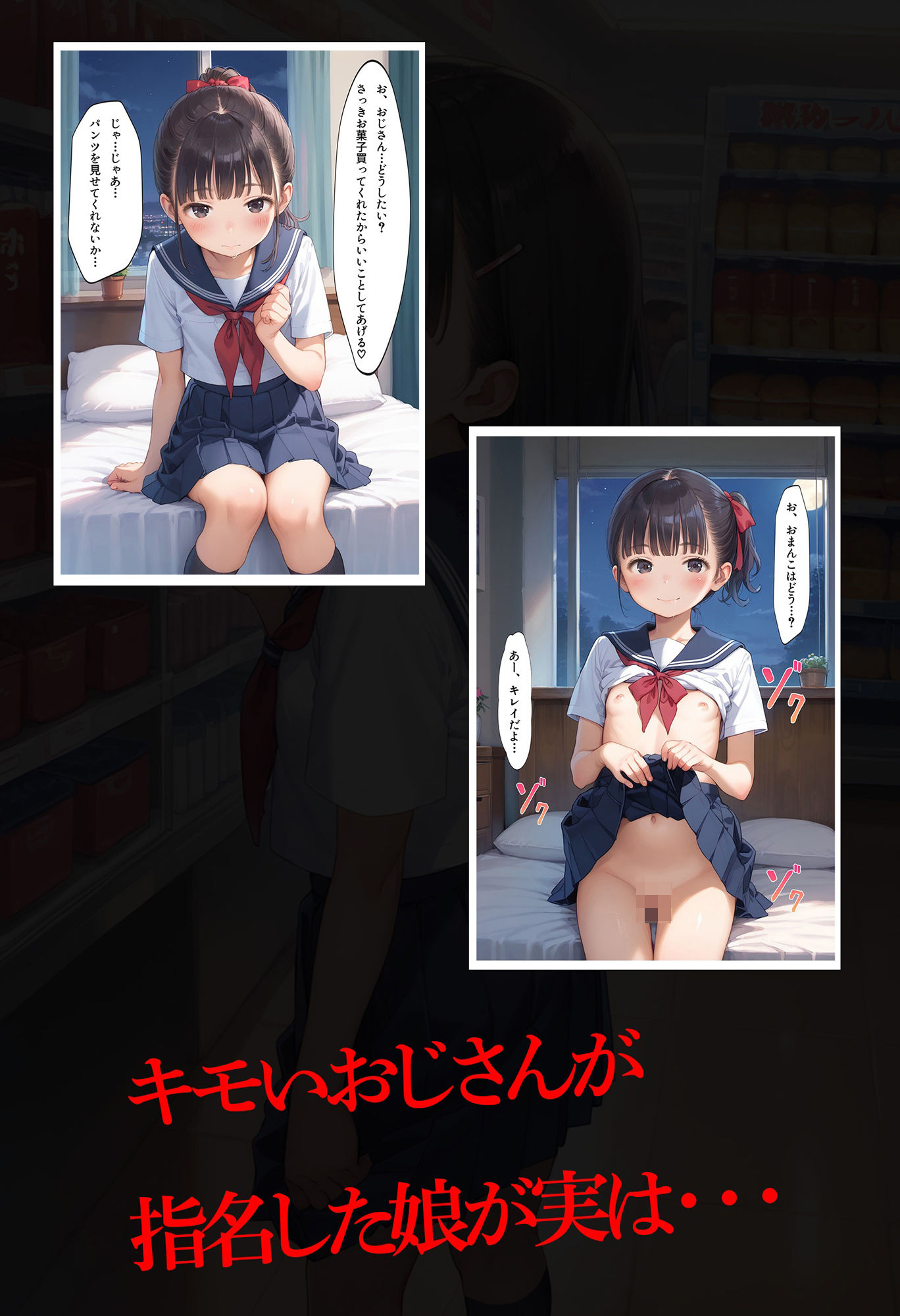 サンプル画像6:リフレ嬢の姪っ子におじさんが禁断の種付けした結果・・・【セリフ付き】(女子の生態研究所) [d_476357]