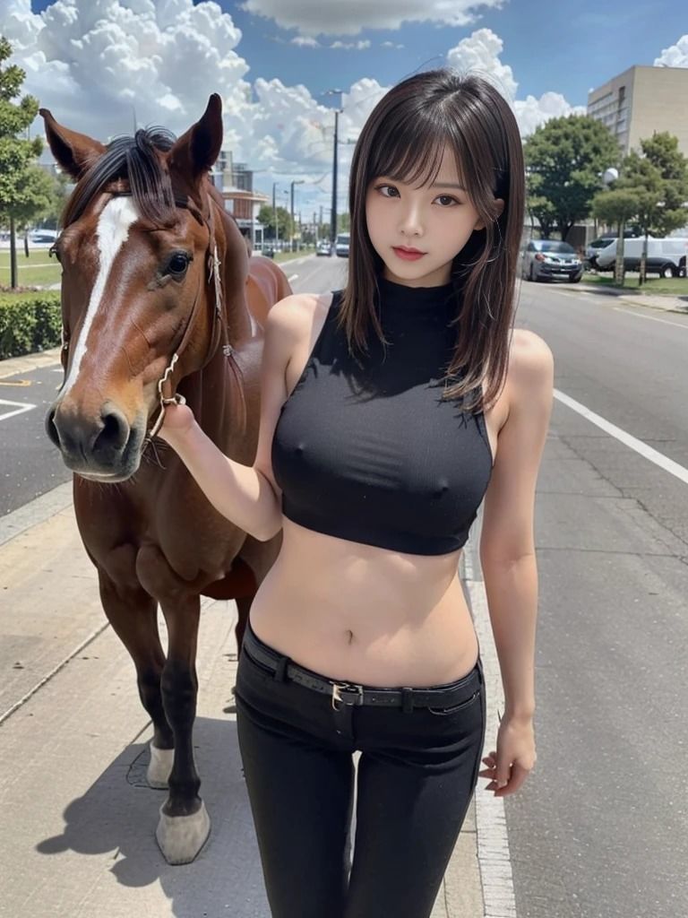 サンプル画像3:ステイブル・ビューティー: 馬と美女の優雅な世界(夢幻出版2) [d_476389]