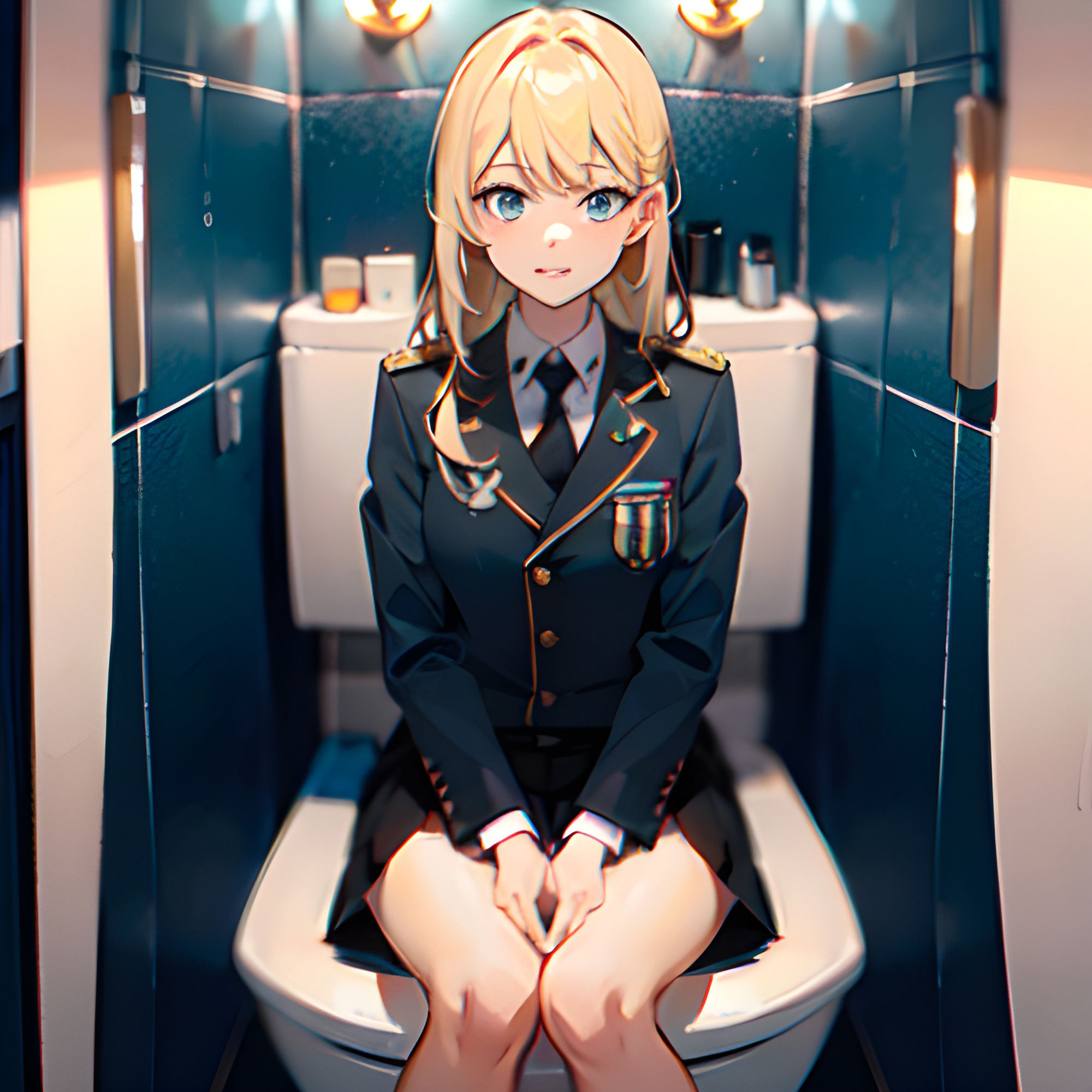 サンプル画像1:トイレのあの子  金髪美少女編(どぴゅどぴゅ) [d_476515]