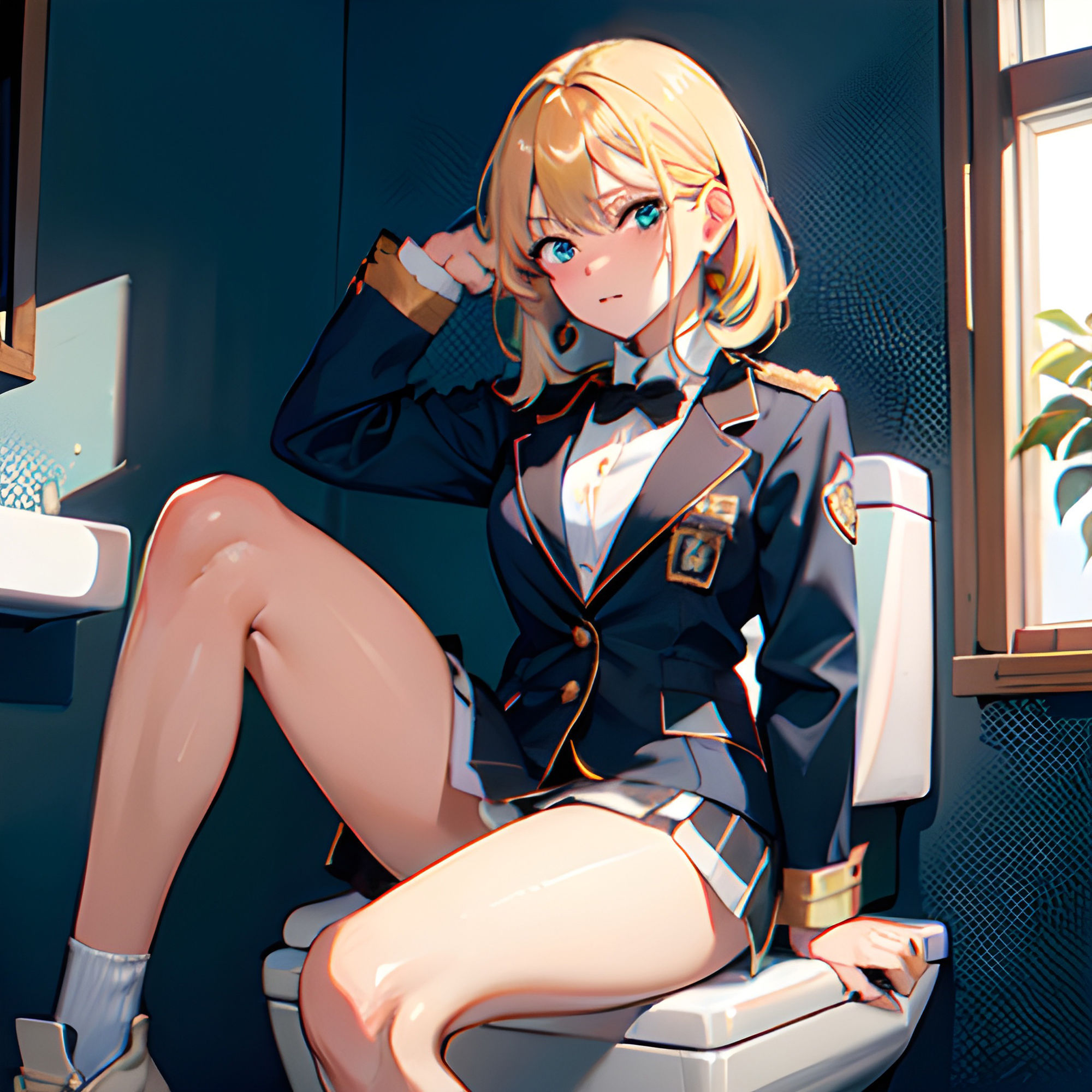 サンプル画像2:トイレのあの子  金髪美少女編(どぴゅどぴゅ) [d_476515]