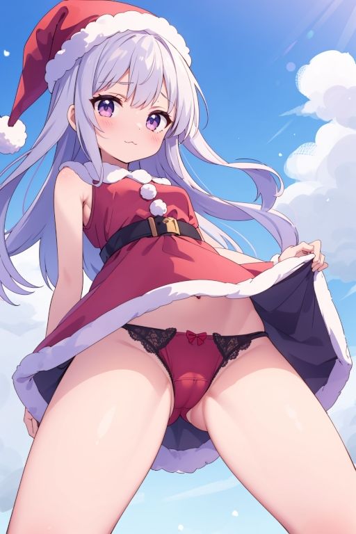 サンプル画像4:貧乳美少女画集No.033 クリスマス -パンツ編- 100枚(愛のA工房) [d_476522]