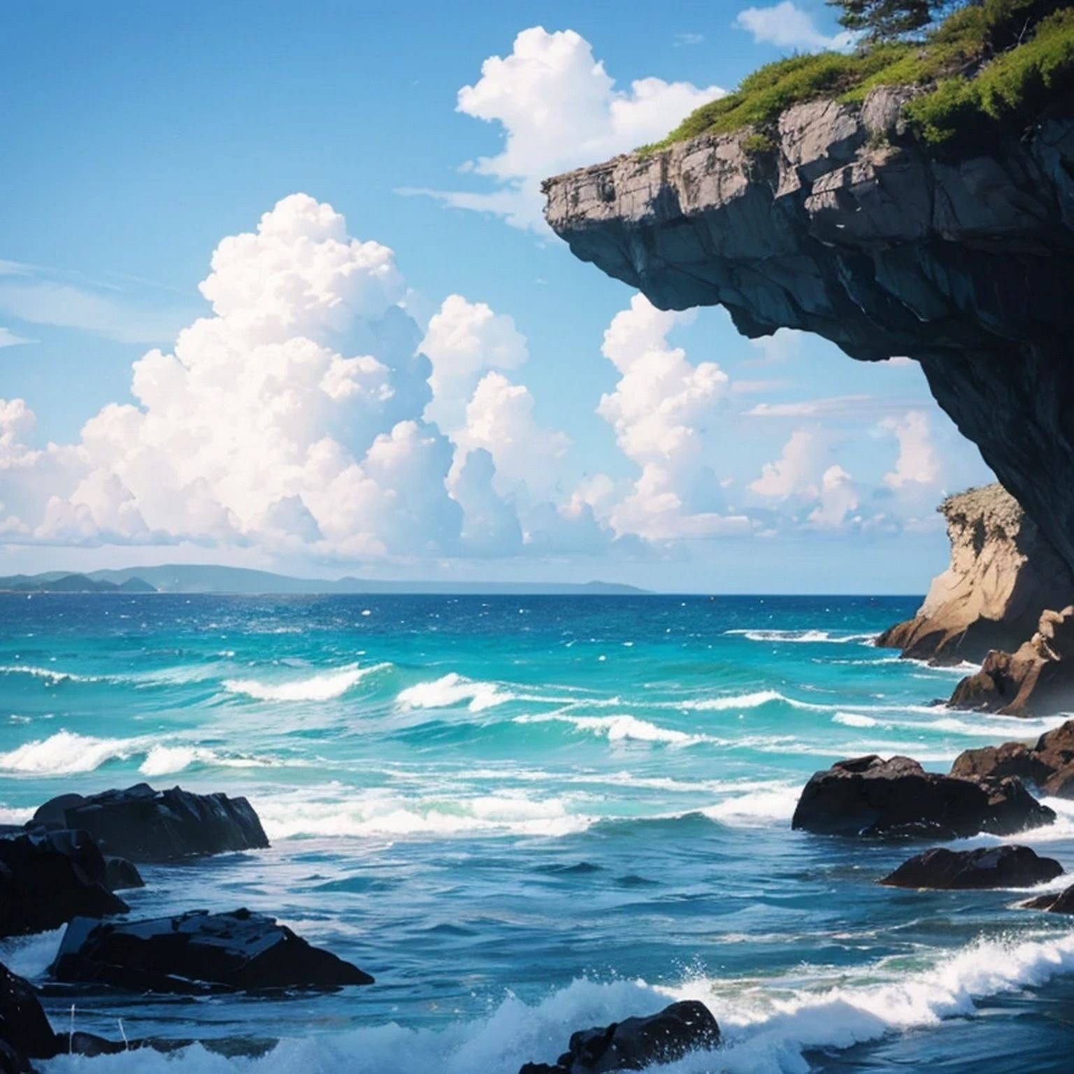 サンプル画像3:海・浜辺  背景素材(豊川内角) [d_476546]