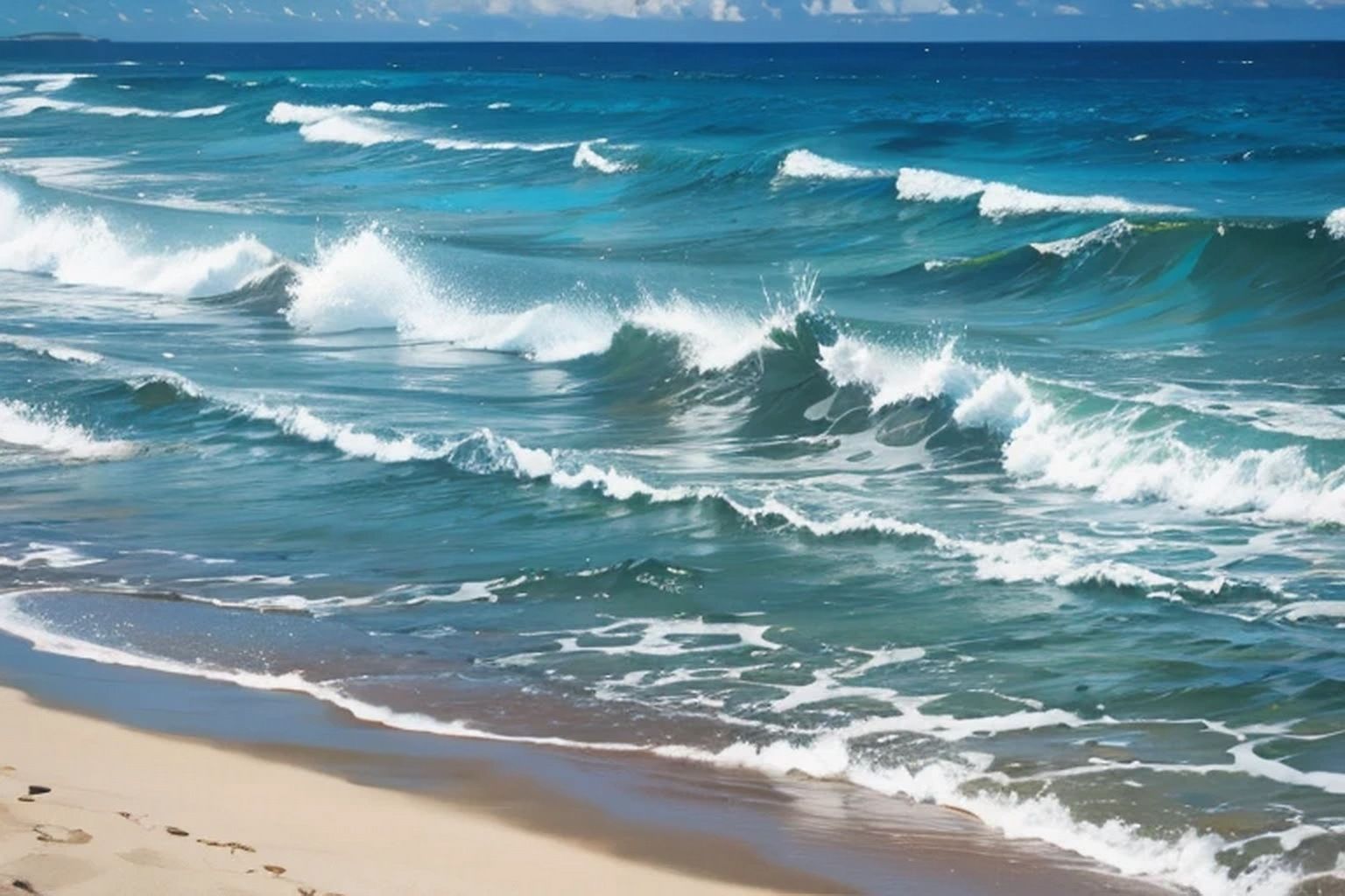 サンプル画像4:海・浜辺  背景素材(豊川内角) [d_476546]