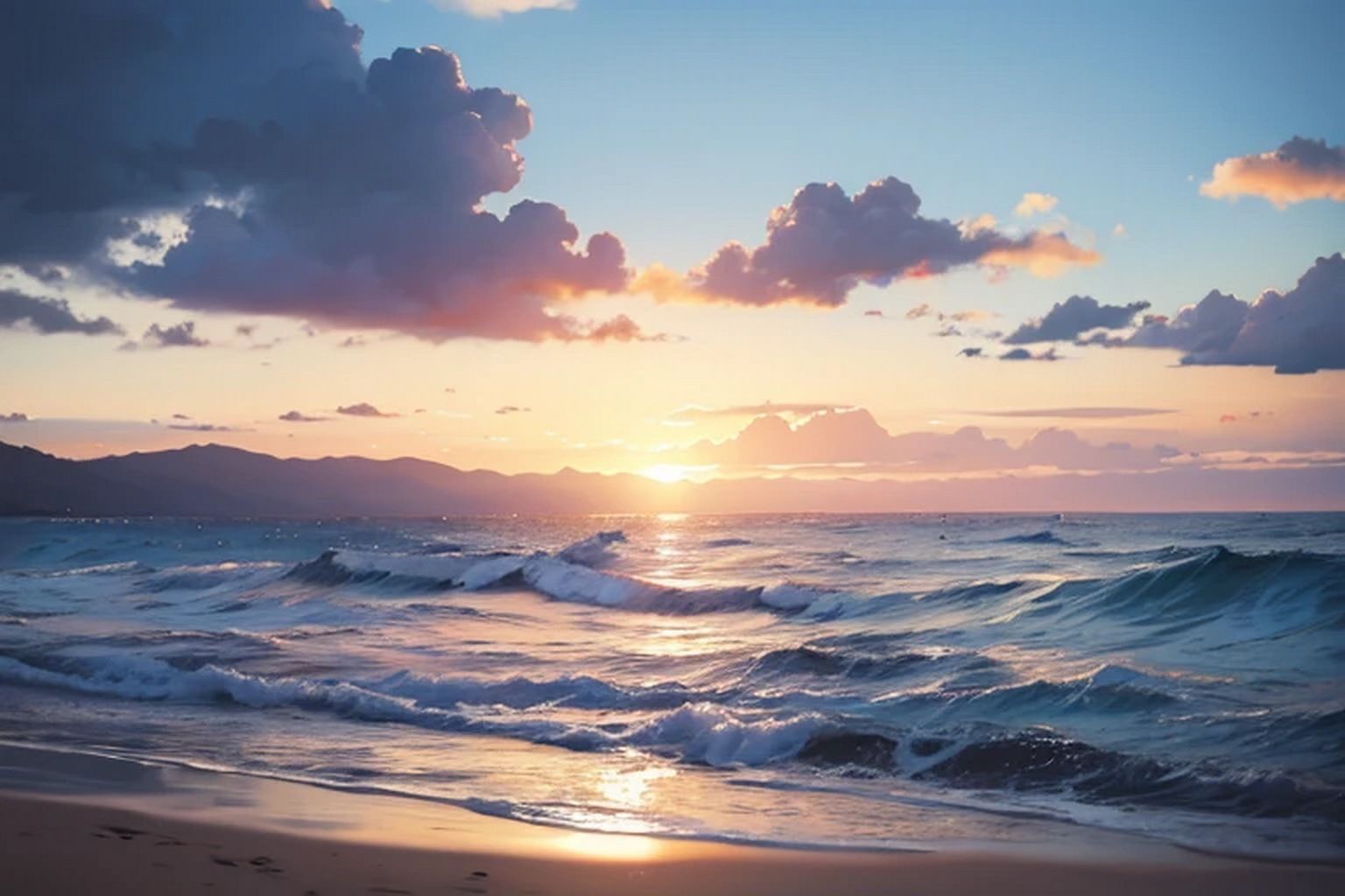 サンプル画像5:海・浜辺  背景素材(豊川内角) [d_476546]