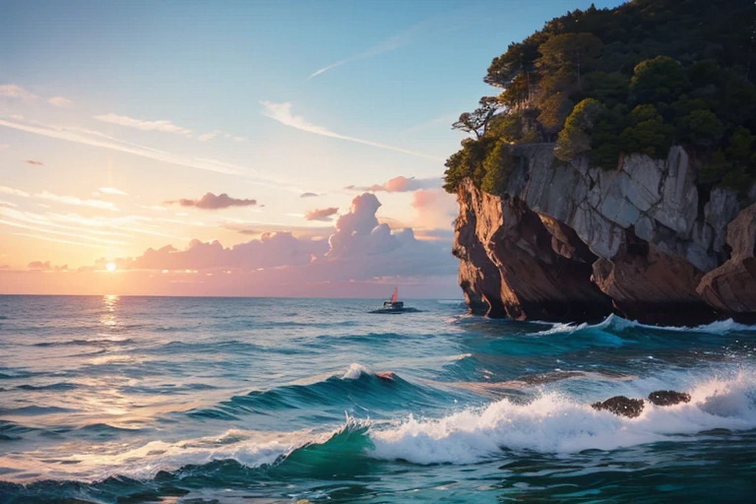 サンプル画像6:海・浜辺  背景素材(豊川内角) [d_476546]