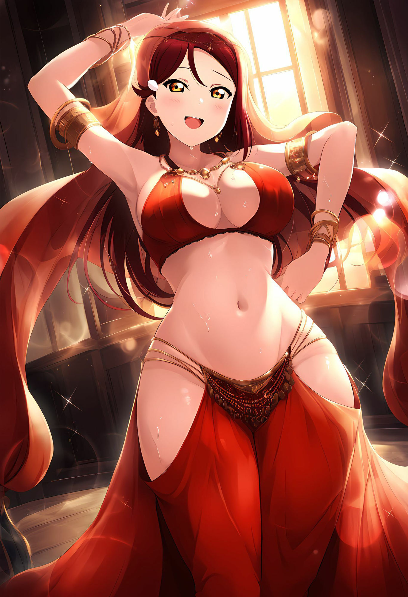 サンプル画像1:梨子ちゃんのエッチなCG集（ベリーダンサー編）(かたい棒) [d_476693]