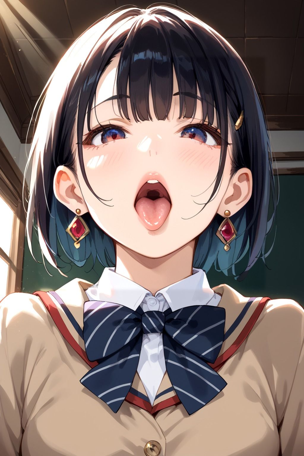 サンプル画像1:貧乳委員長ウブな顔してとんでもねぇ淫乱寝取り加害授業(デスピール) [d_476749]